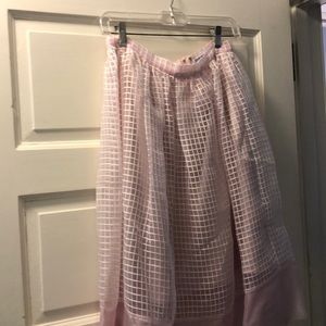 Elizabeth and James pink silk skirt size 8